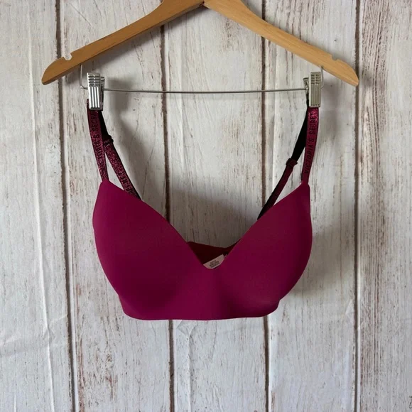 Victoria's Secret 32DDD/F70 T-Shirt Lightly Lined Wireless Shine Strap Bra - Picture 2 of 6